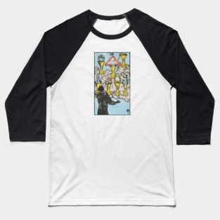 Seven of cups tarot card (distressed) Baseball T-Shirt